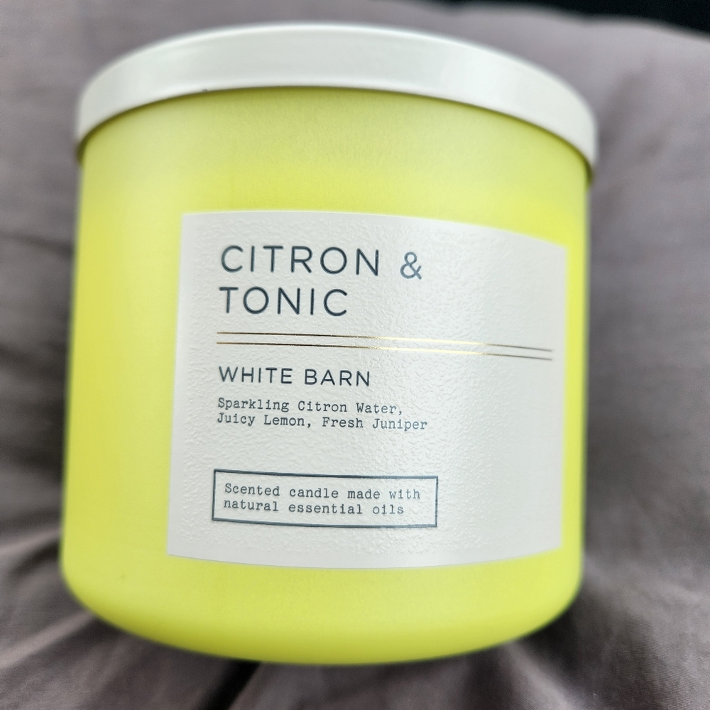 🆕️CITRON & TONIC 3 Wick Candle BBW NEW